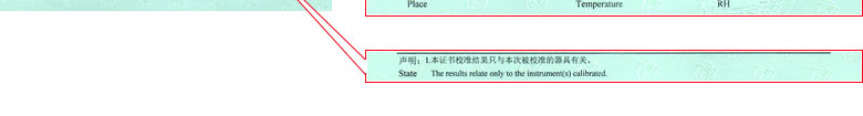 电磁仪器计量证书报告说明页